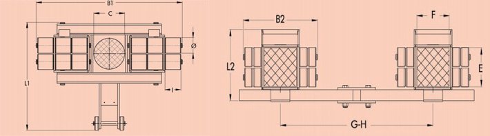 德國JUNG JLB3K JFB3K組合式搬運(yùn)小坦克尺寸