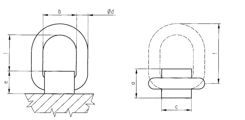 TAPS型焊接式吊點尺寸