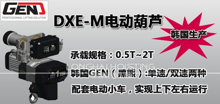 DXE-M環(huán)鏈電動葫蘆 DXE-M環(huán)鏈電動葫蘆
