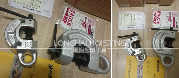 SBN鷹牌螺旋式鋼板吊鉗到貨圖 SBN鷹牌螺旋式鋼板吊鉗到貨圖