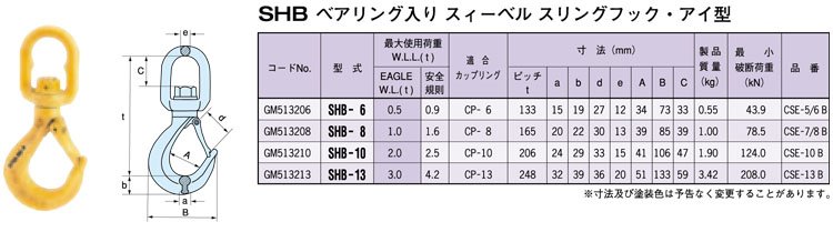 SHB型鷹牌旋轉安全鉤
