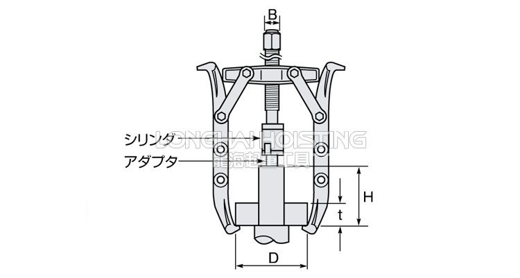 GLP分體式液壓拉馬尺寸