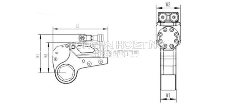 中空型液壓扳手尺寸